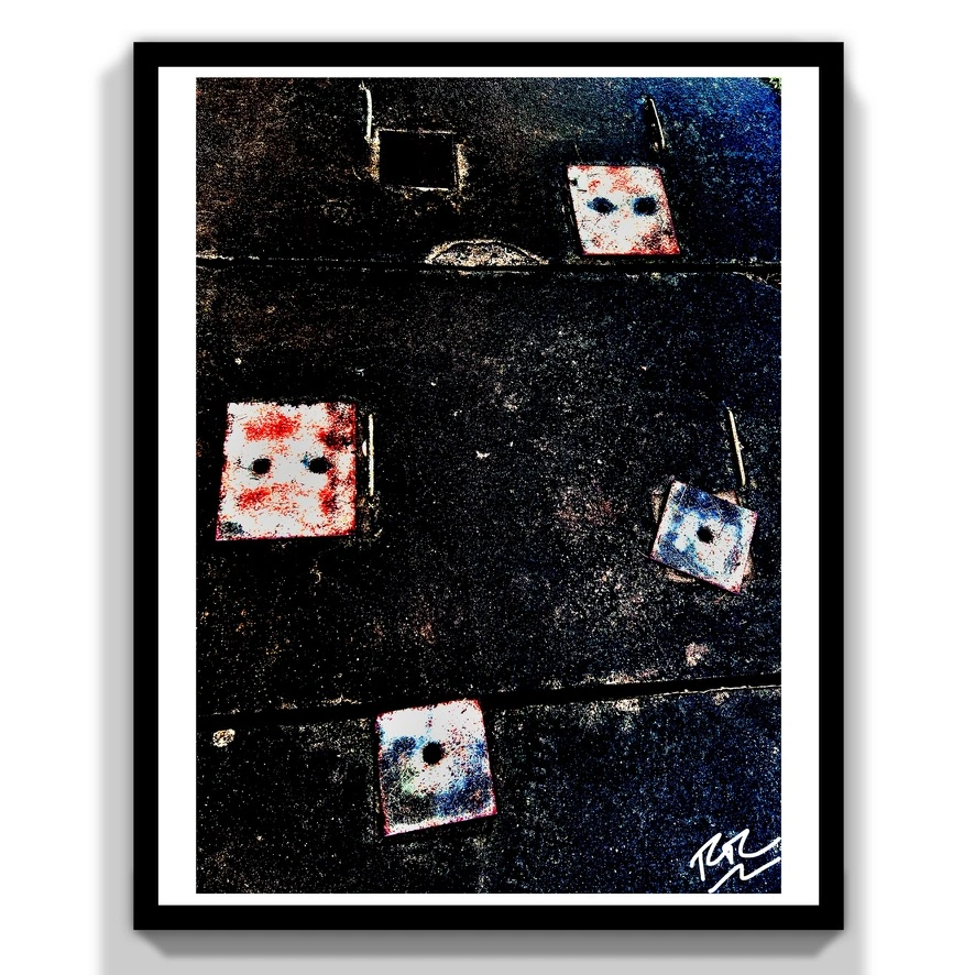 Concrete Dice abstract photograph