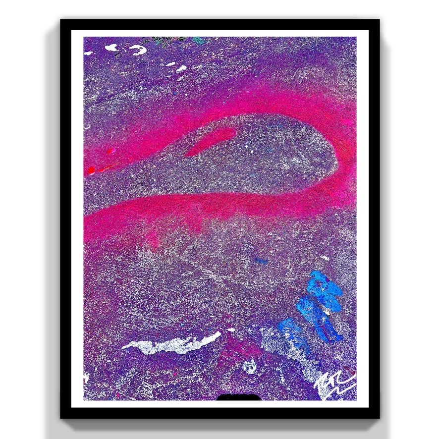 Sprayed Pink abstract photograph