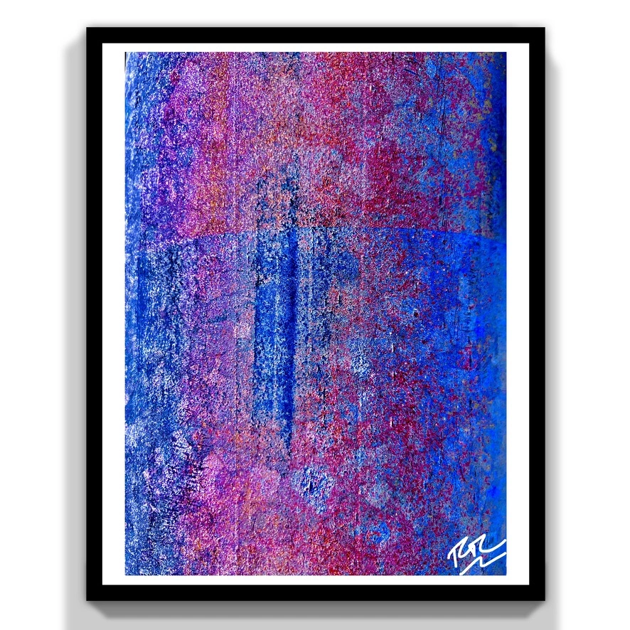 Blue & Purple Pole abstract photograph