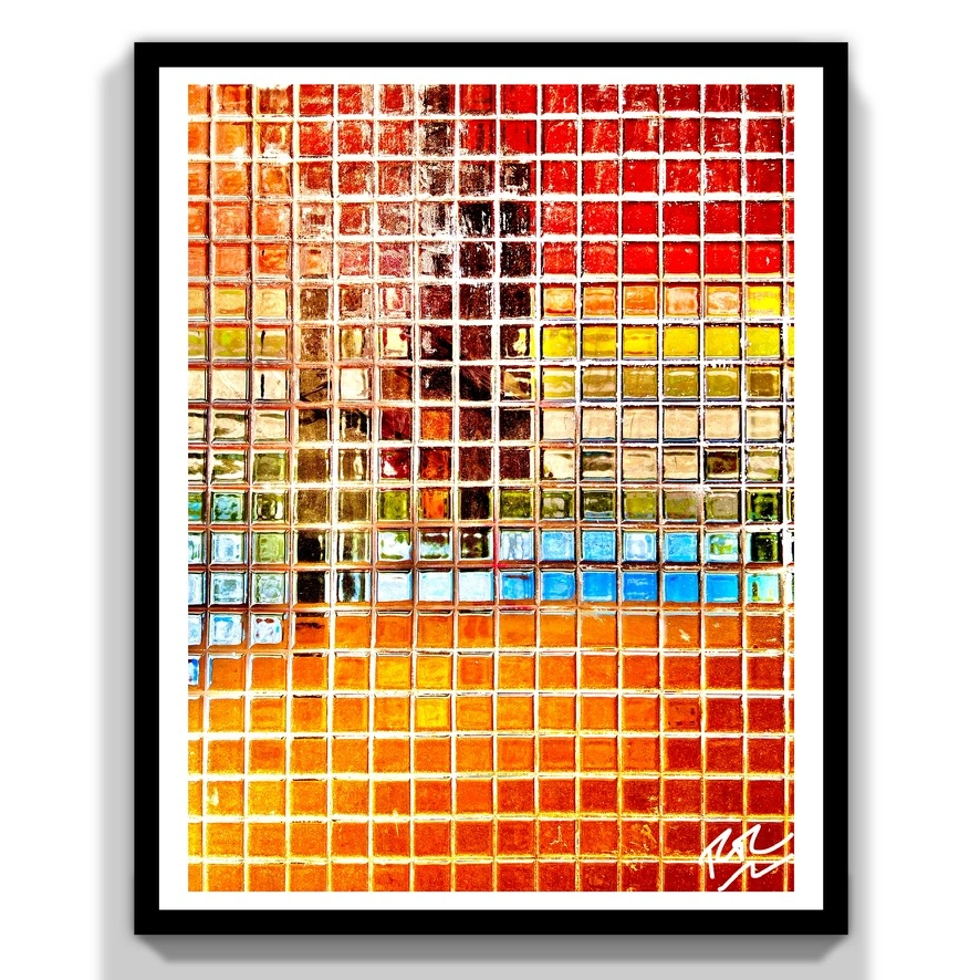 Bus Stop Squares abstract photograph