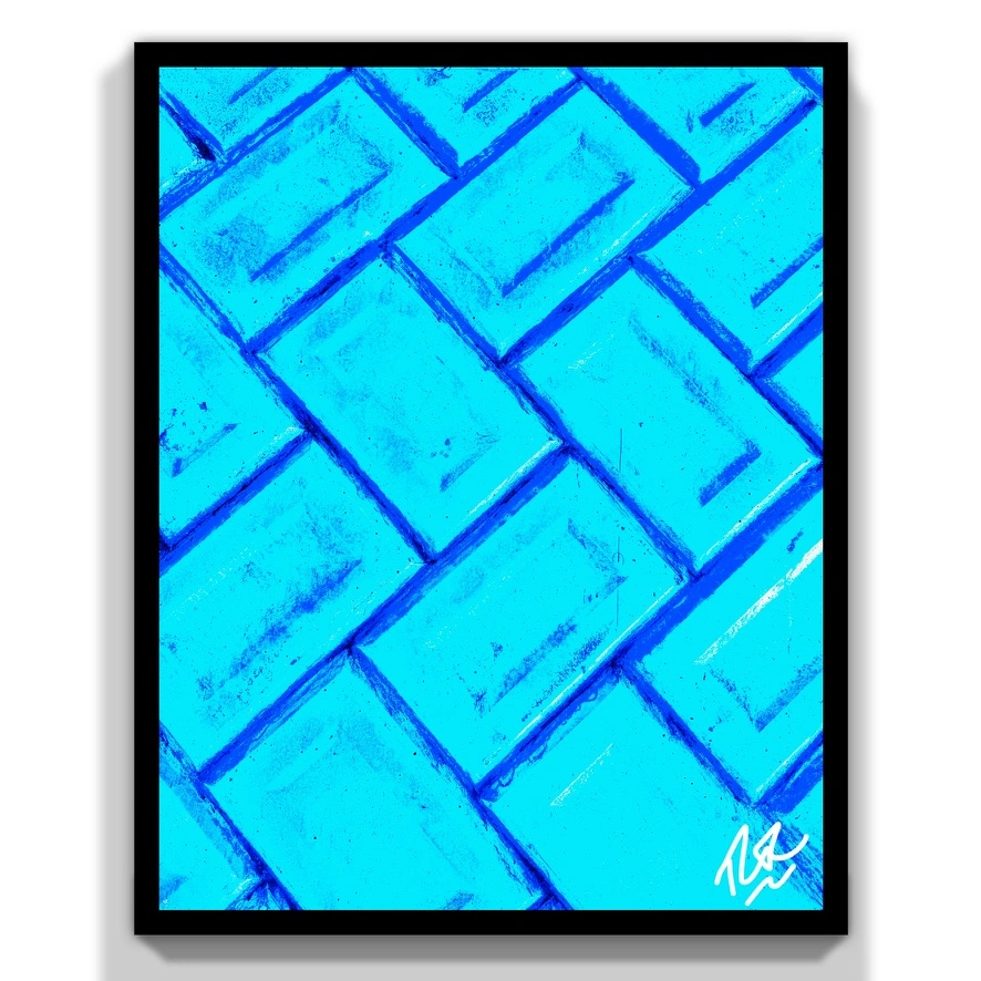 Blue Blocks abstract photograph