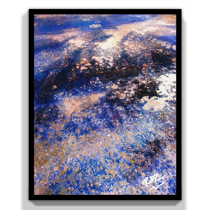 Graveled Blue abstract photograph