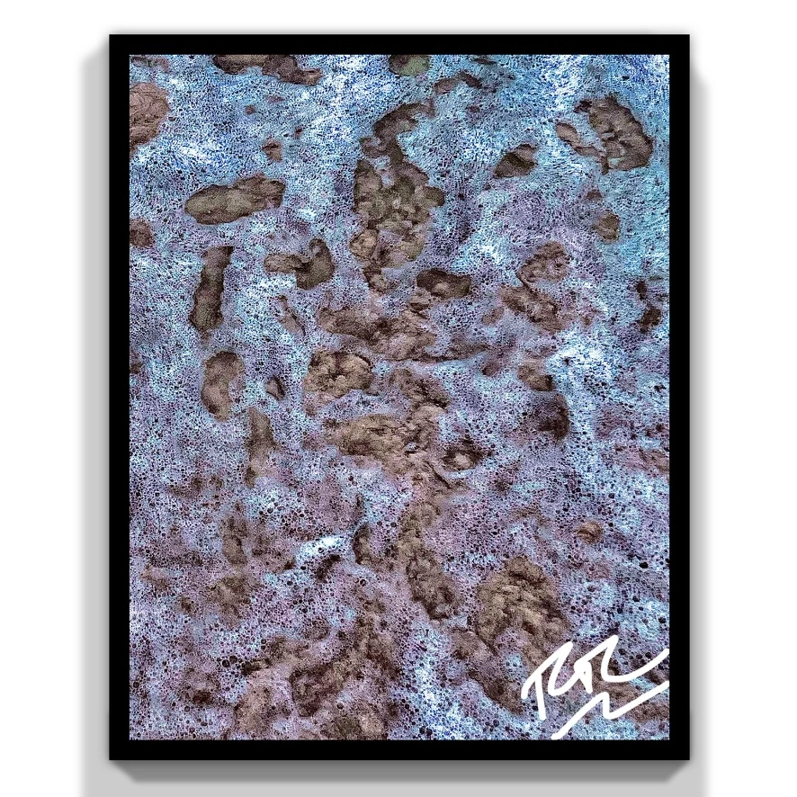 Beach Foam abstract photograph