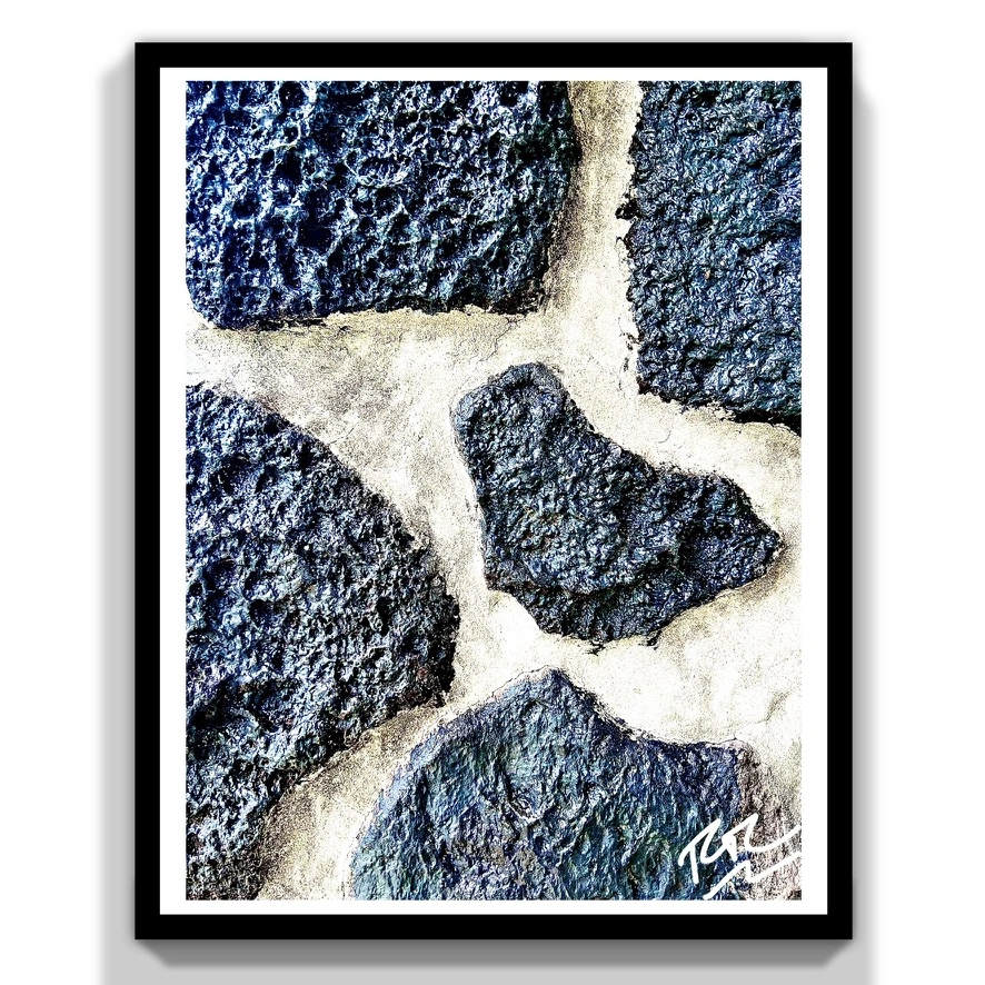 Lava Rock Islands abstract photograph