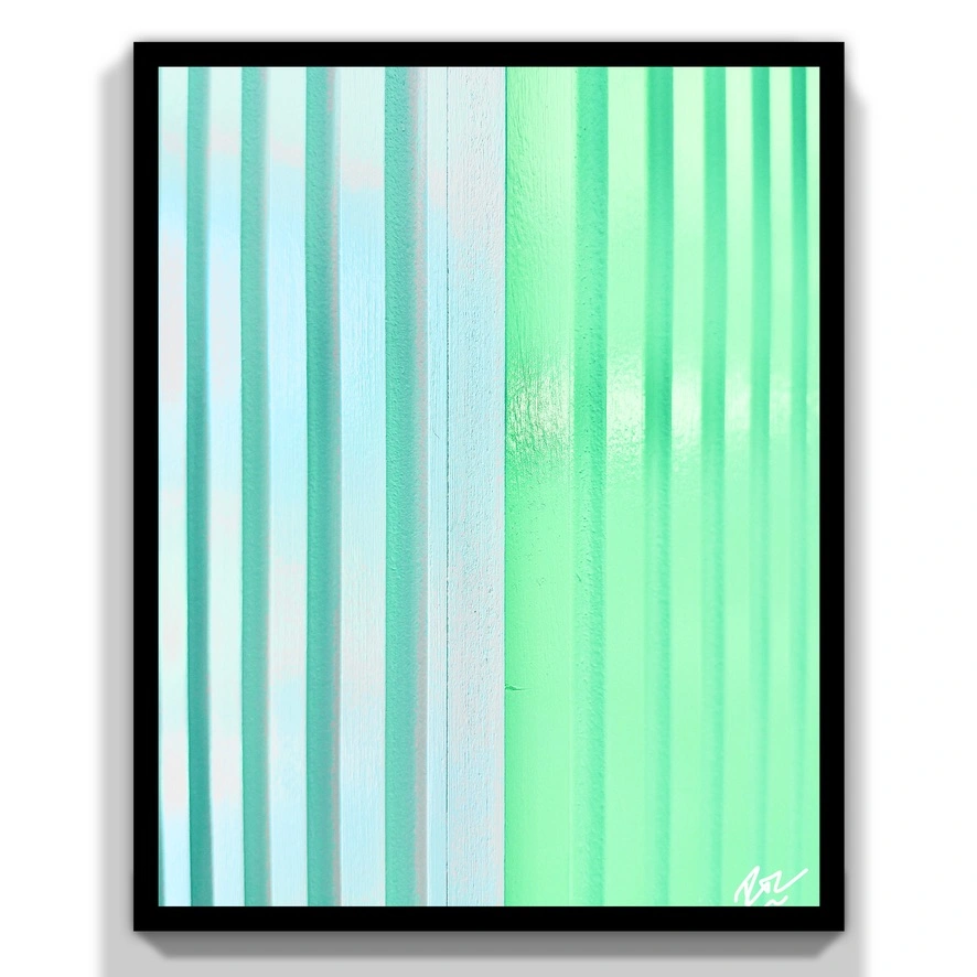 Columnal Green abstract photograph