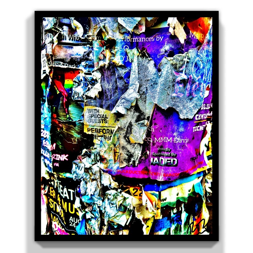 Light Pole Advertisement abstract photograph
